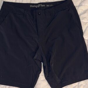 Hang Ten Men's Navy Flat-Front Performance Shorts